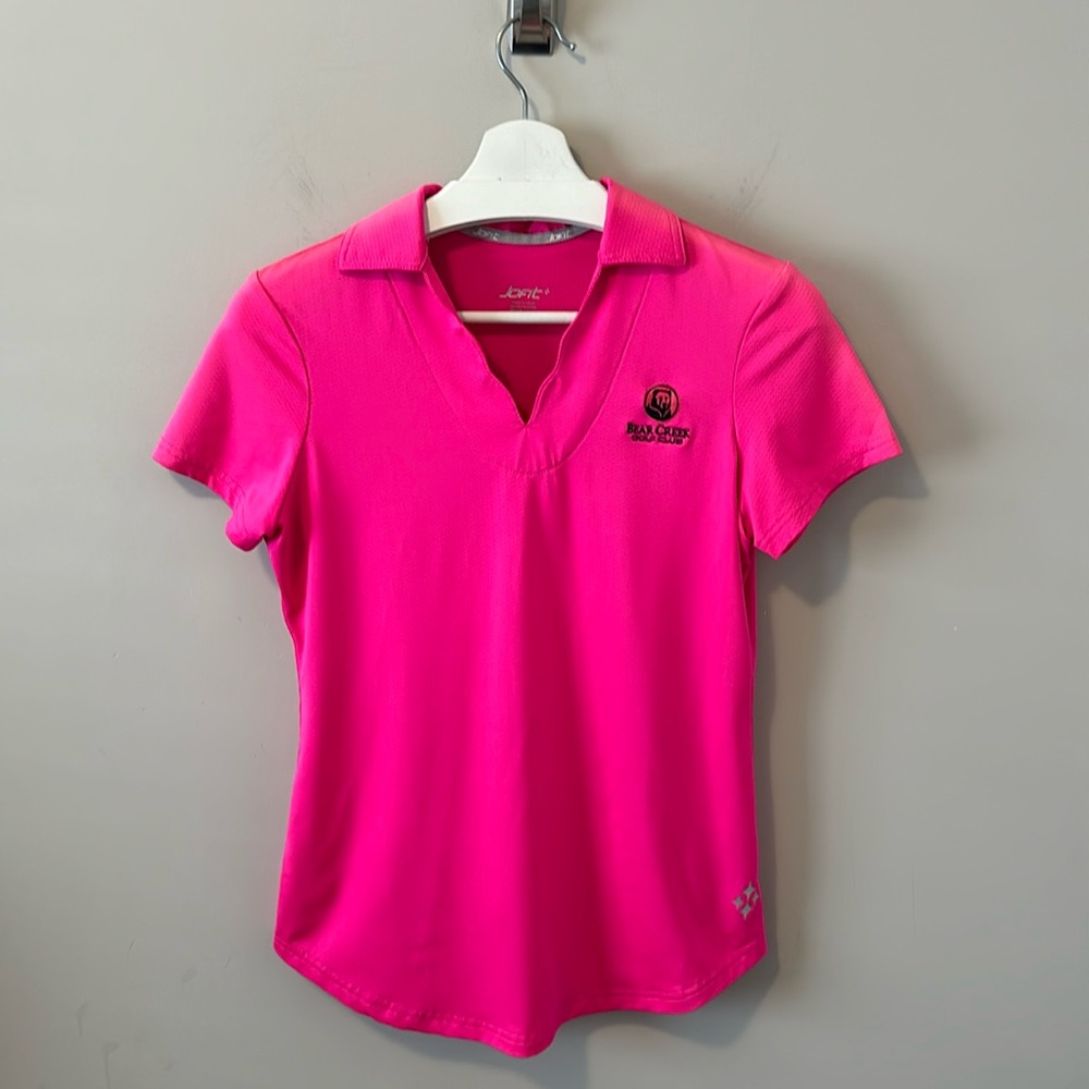 Jofit Bear Creek Golf Club Hot Pink Golf Polo